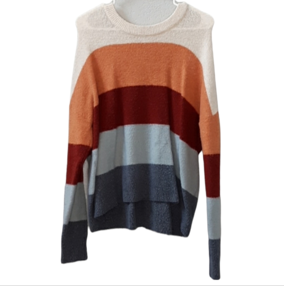 Madewell Wool Crofton Sweater in Heather Seasame